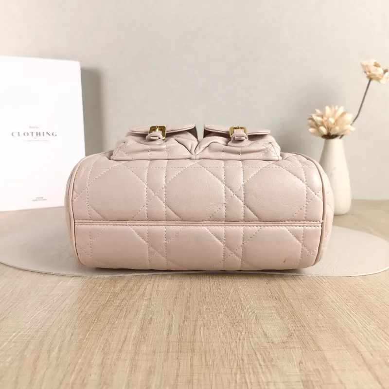 DIOR Backpack Caro Shoulder Bag Pink SL ambskin Medium 23 × 12.5 × 26.5 cm — cover view 4 of 5