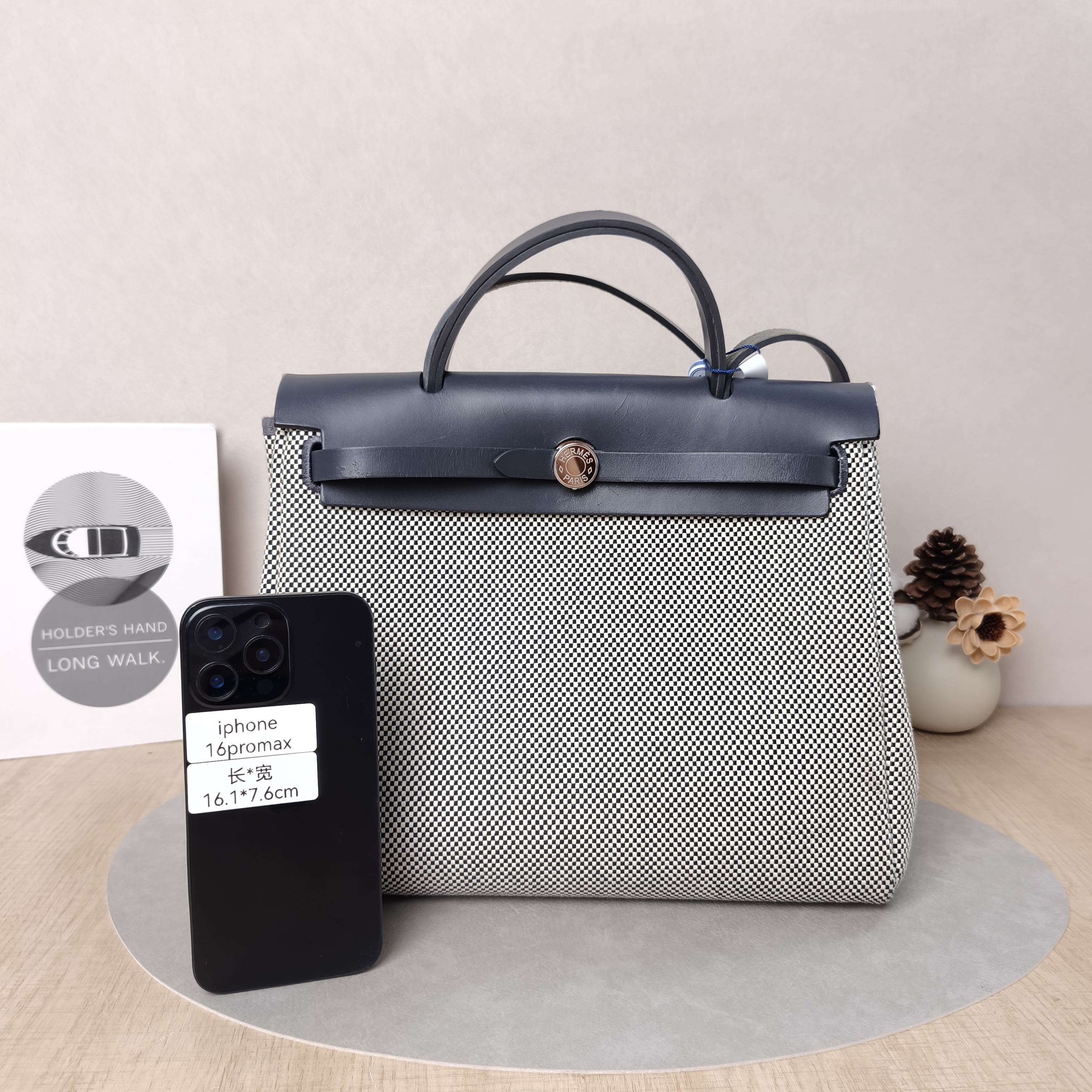 Hermès Crossbody Bag Herbag 31 Colorblock Canvas Medium30.5 × 11 × 25.5 cm — cover view 2 of 6