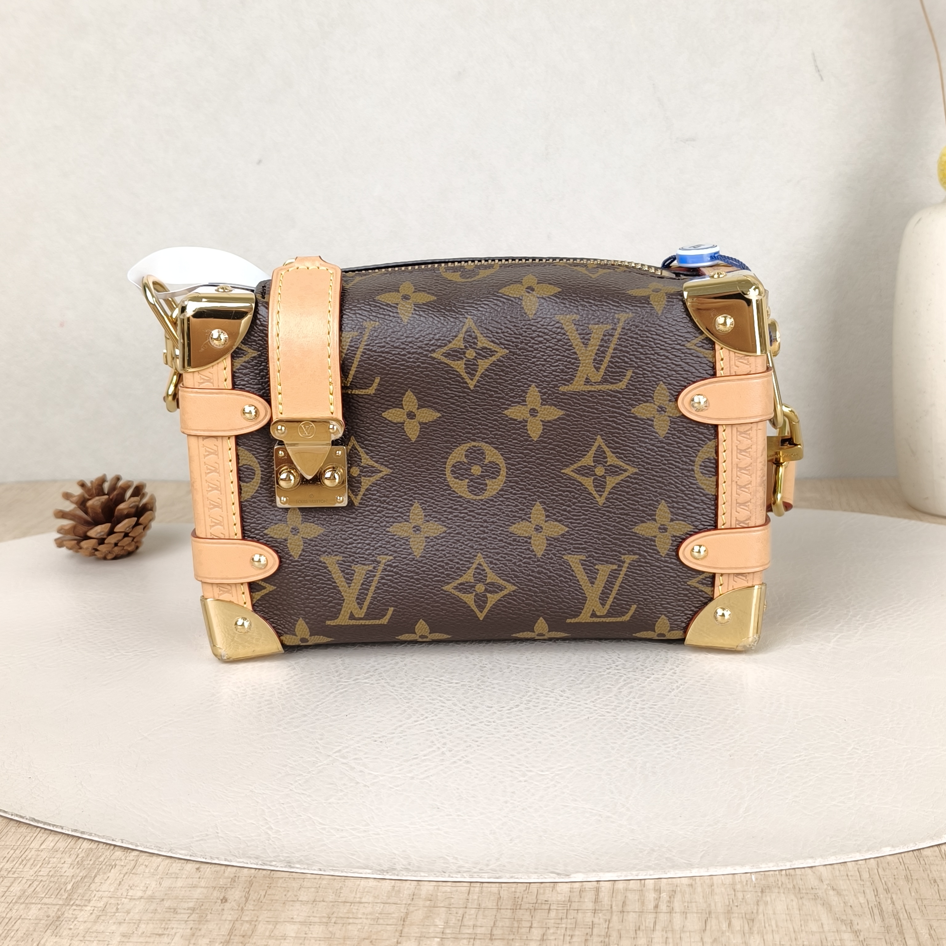 Louis Vuitton Crossbody Bag Side Trunk Box Monogram PVC Small18 × 8 × 12.5 cm