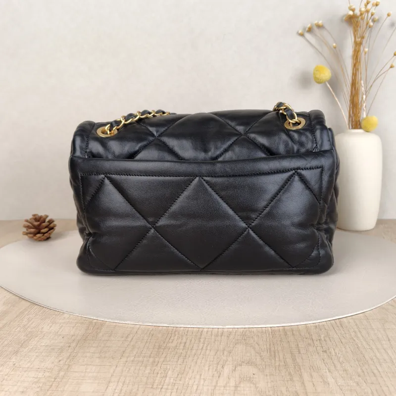 Chanel Crossbody Bag C Black Lambskin Small 28 × 9.5 × 17 cm — cover view 4 of 6