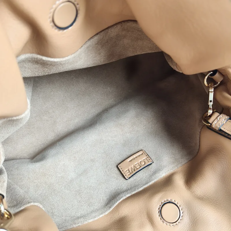 LOEWE Crossbody Bag Flamenco Yellow Calfskin Medium 30 × 10.5 × 24.5 cm — detail view 9 of 12