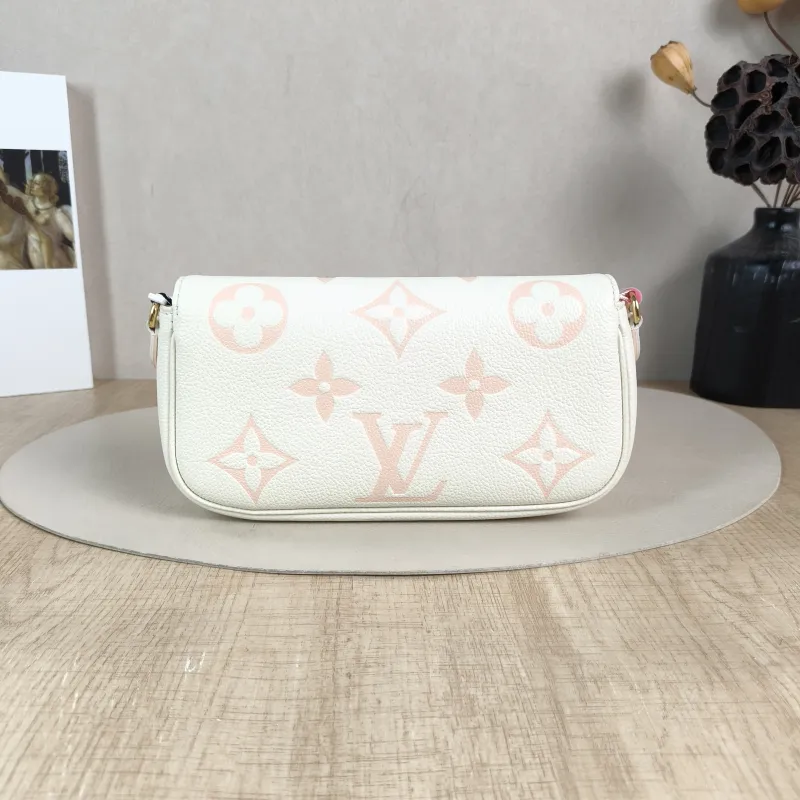 Louis Vuitton Crossbody Bag IVY White · Pink Empreinte Embossed Calfskin Small 23.5 × 4.3 × 12 cm — cover view 2 of 5
