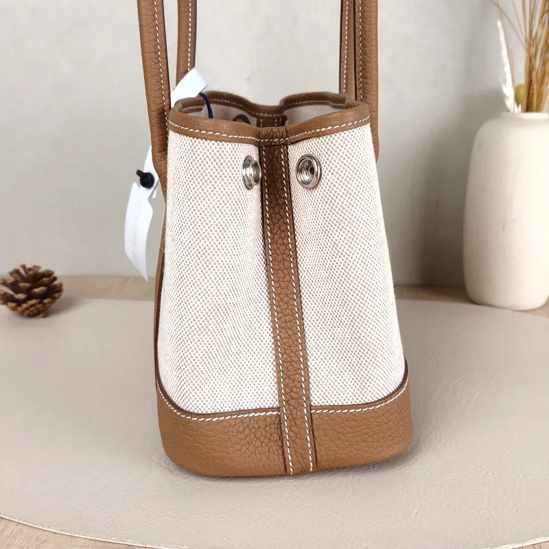 Hermès Top Handle Bag Neo Garden 23 Mini Canvas mini23 × 10 × 16 cm — detail view 6 of 8