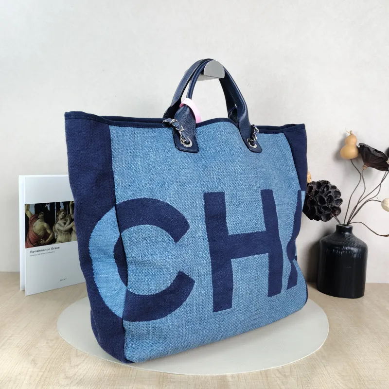 Chanel Shoulder Bag Blue Woven 37 × 14 × 35 cm 25 — cover view 5 of 5