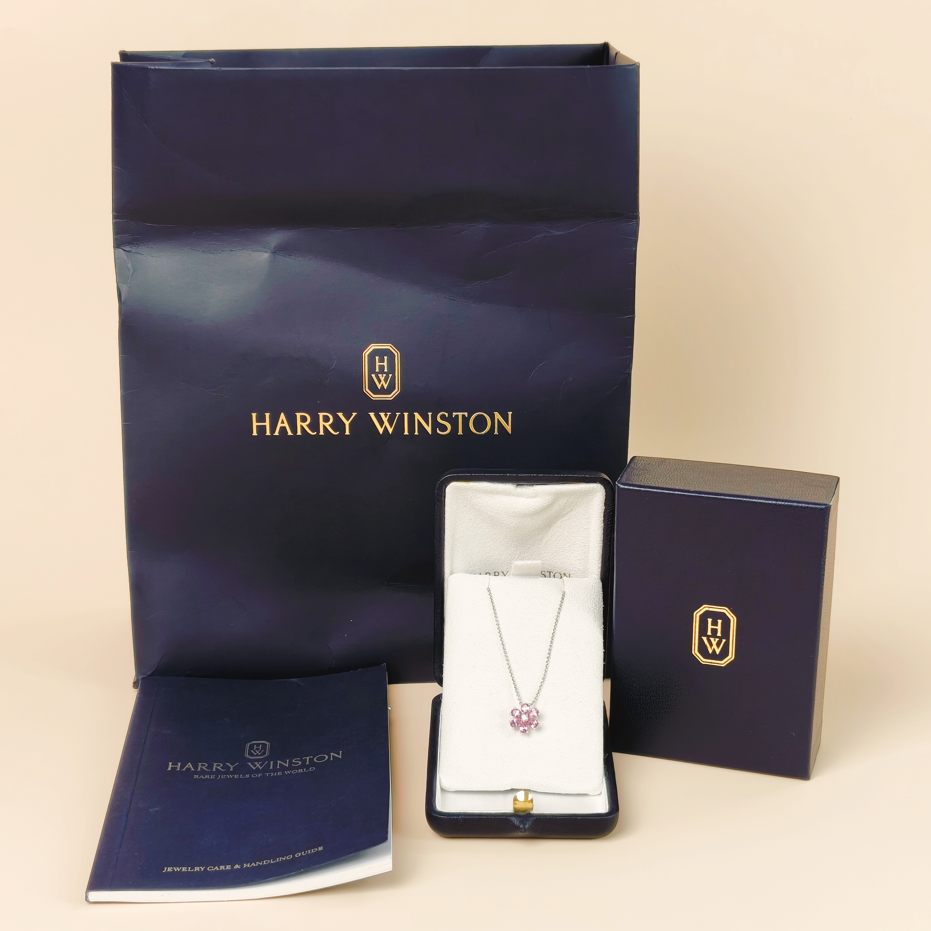 HARRY WINSTON Necklace Forget-Me-Not Necklace Gold PT950Diamond One Size40CM — cover view 3 of 11