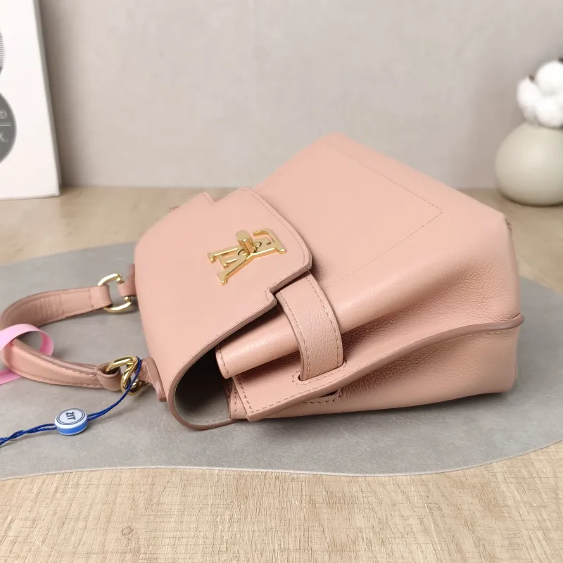 Louis Vuitton Top Handle Bag Lockme Ever Top Handle Bag Pink Calfskin Mini 23 × 10 × 17 cm — detail view 2 of 13