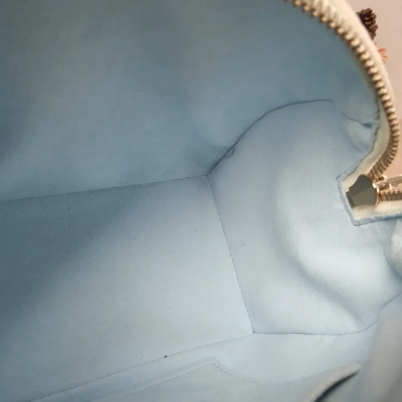 Louis Vuitton Crossbody Bag Speedy20 White · Blue Calfskin One Size20.5 × 12 × 13.5 cm — detail view 3 of 14