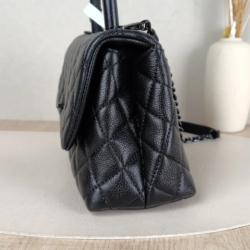 Chanel Crossbody Bag Coco Handle​Black Calfskin Small24 × 10 × 14 cm — detail view 2 of 16