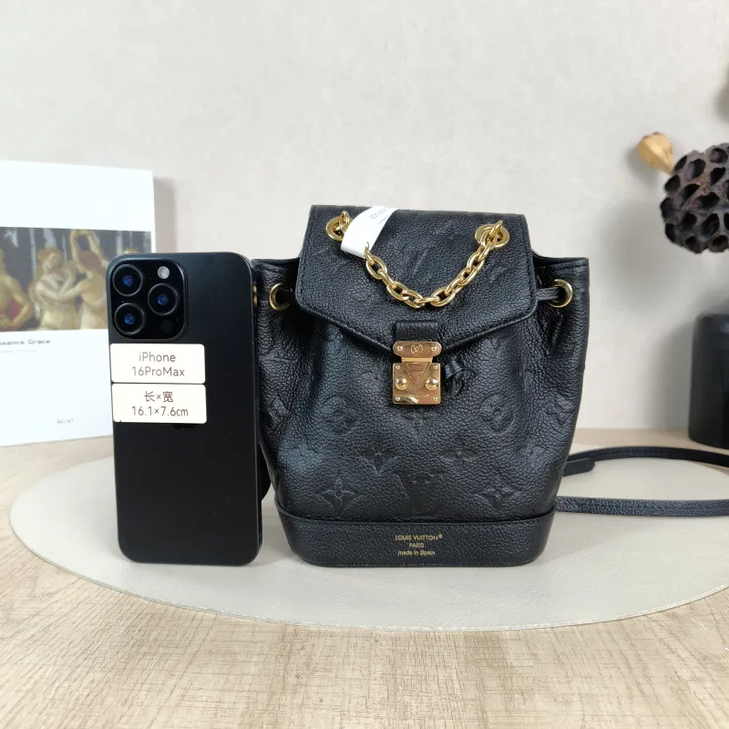 Louis Vuitton Backpack NANO NOÉ Backpack Black Calfskinnano15 × 10 × 19 cm — cover view 4 of 6