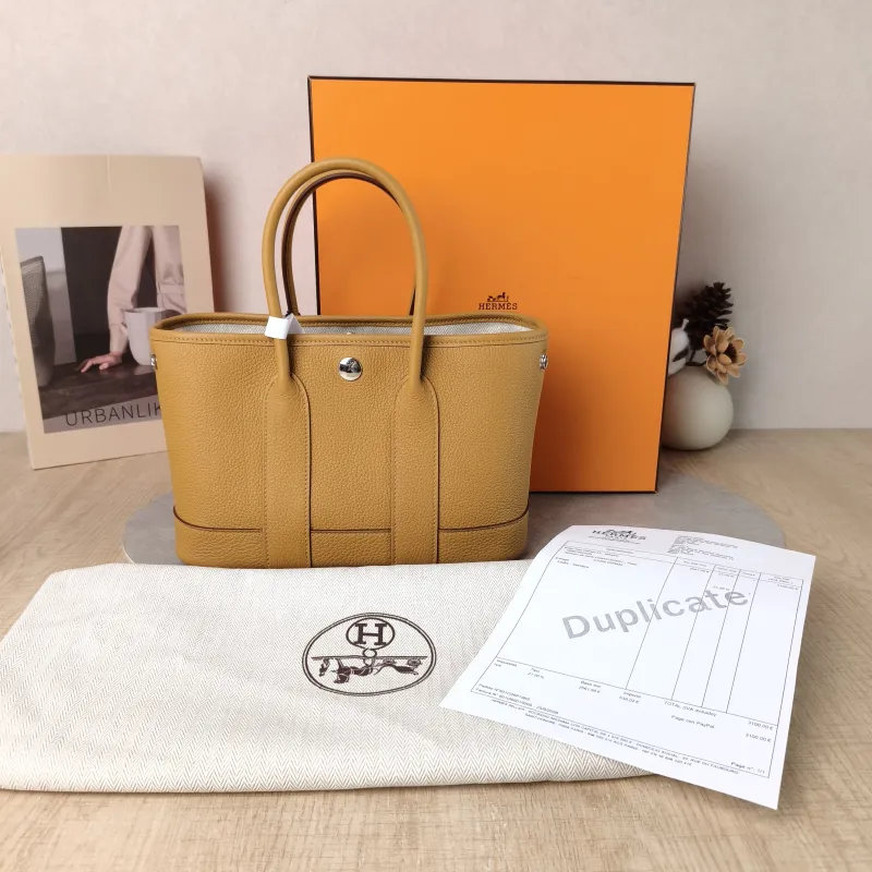 Hermès Top Handle Bag Neo Garden 23 Mini 2S Negonda Calfskin Mini 23 × 10 × 16 cm G — cover view 5 of 6