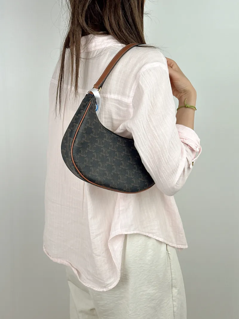 CELINE Shoulder Bag AVA Monogram PVC Medium23 × 7 × 19 cm — on-model view 2 of 2
