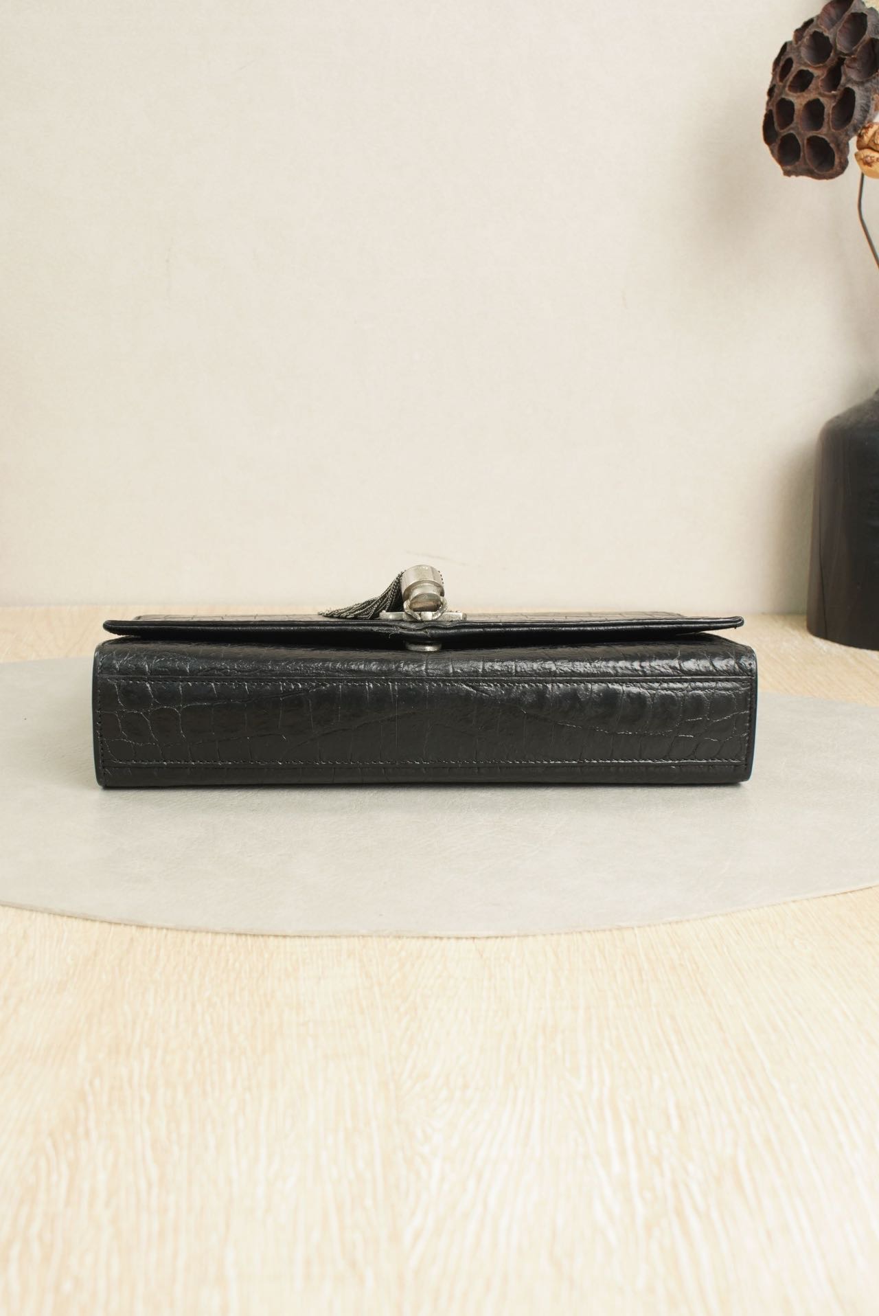 SAINT LAURENT Crossbody Bag Embossed Calfskin24 — cover view 7 of 7