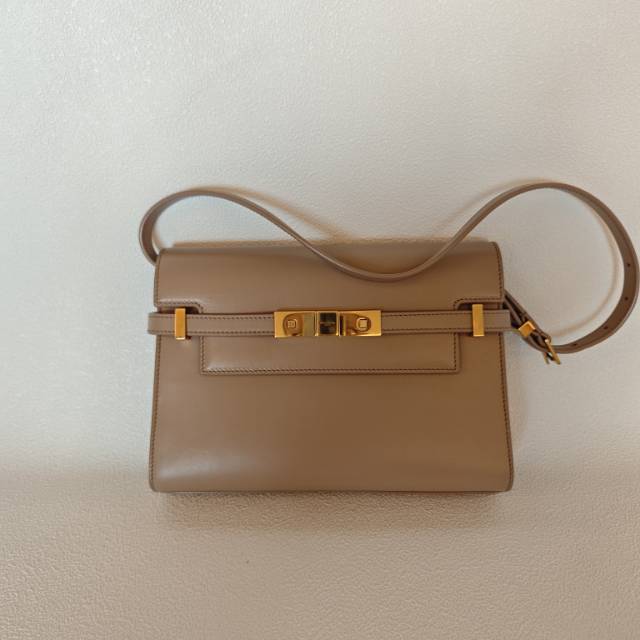 SAINT LAURENT Crossbody Bag MANHATTAN Pink Calfskin24 × 6 × 17.5 cm
