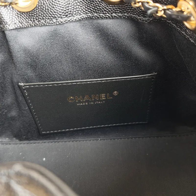 Chanel Shoulder Bag 25Bag Black Grained Calfskin Mini 20 × 12.5 × 22 cm — detail view 2 of 12