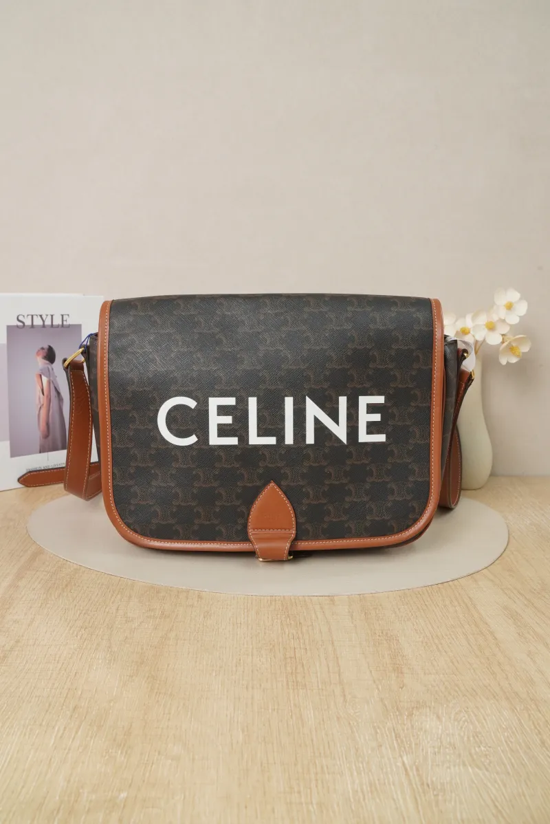 CELINE folco Crossbody Bag Brown Monogrampvc · 29 × 9 × 24 cm — cover view 2 of 7