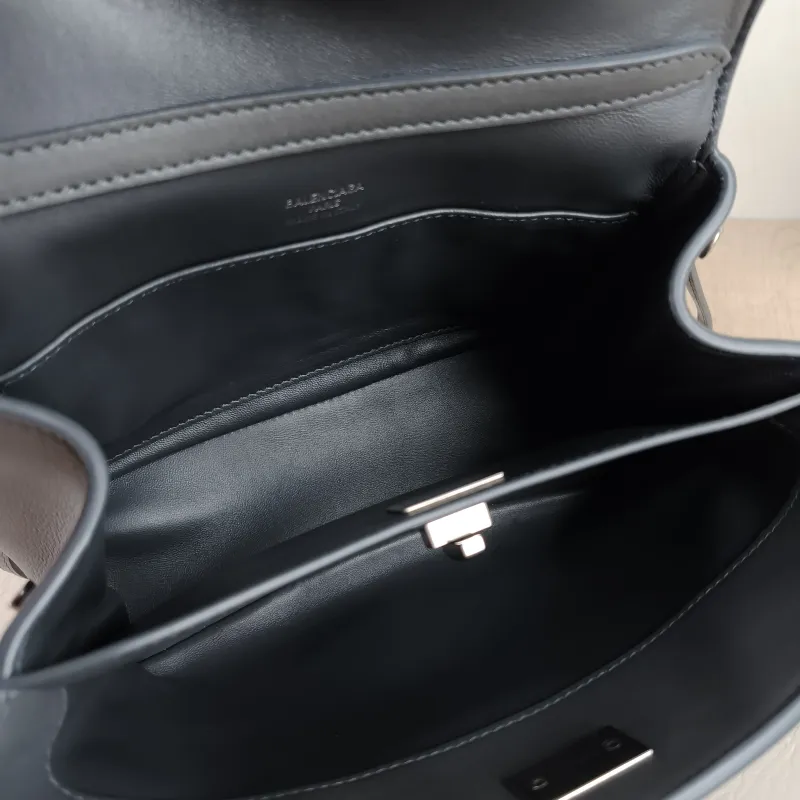 BALENCIAGA Crossbody Bag RODEO Dark Grey Calfskin Mini 23 × 10 × 17 cm — detail view 4 of 12