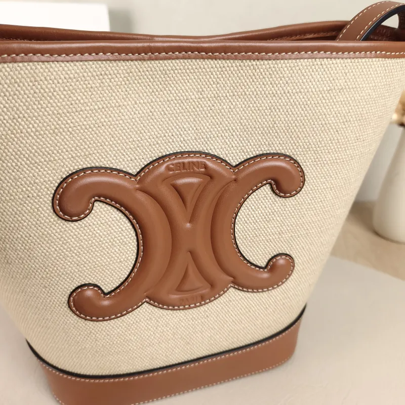 CELINE Shoulder Bag BUCKET TRIOMPHE Bucket Bag · Small 17 × 10 × 22 cm — detail view 5 of 9