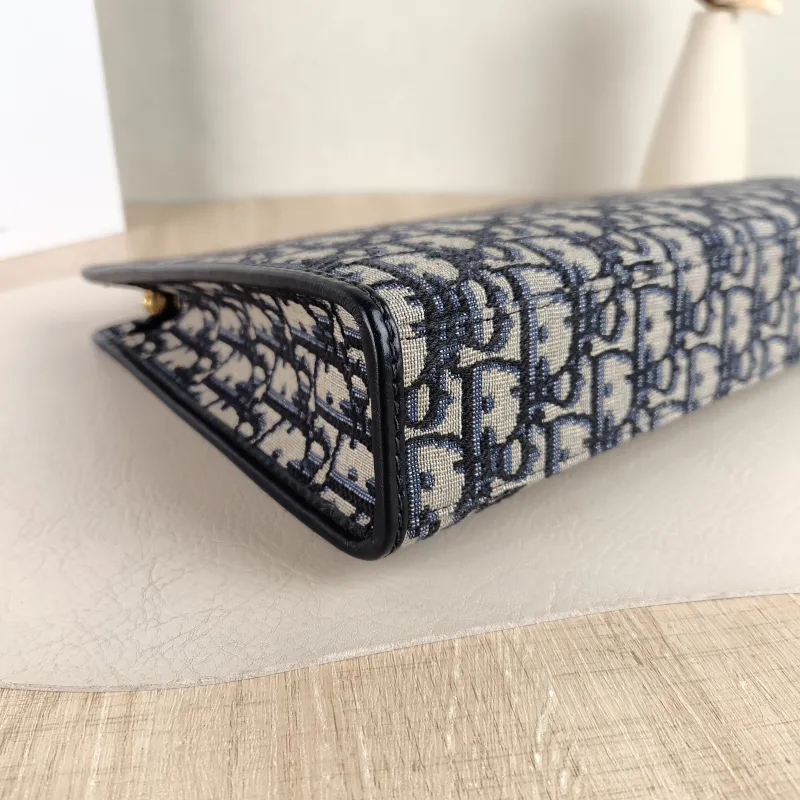 DIOR Clutch 30 Montaigne Dea Clutch Blue Canvas One Size 26 × 7 × 20 cm — detail view 1 of 11