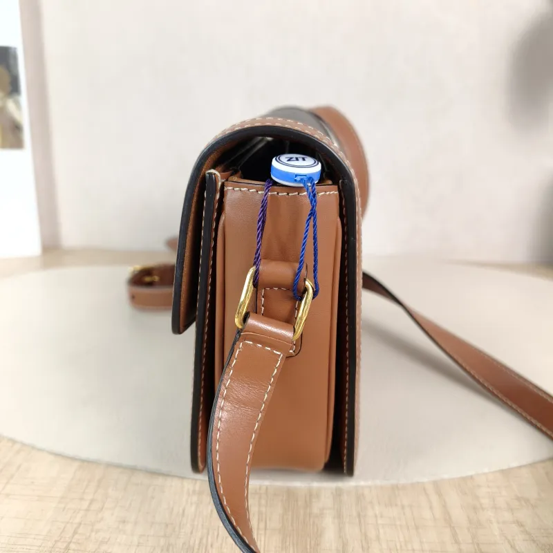 CELINE Crossbody Bag Teen Triomphe Monogram PVC Small 18.5 × 7 × 13.5 cm — detail view 2 of 11