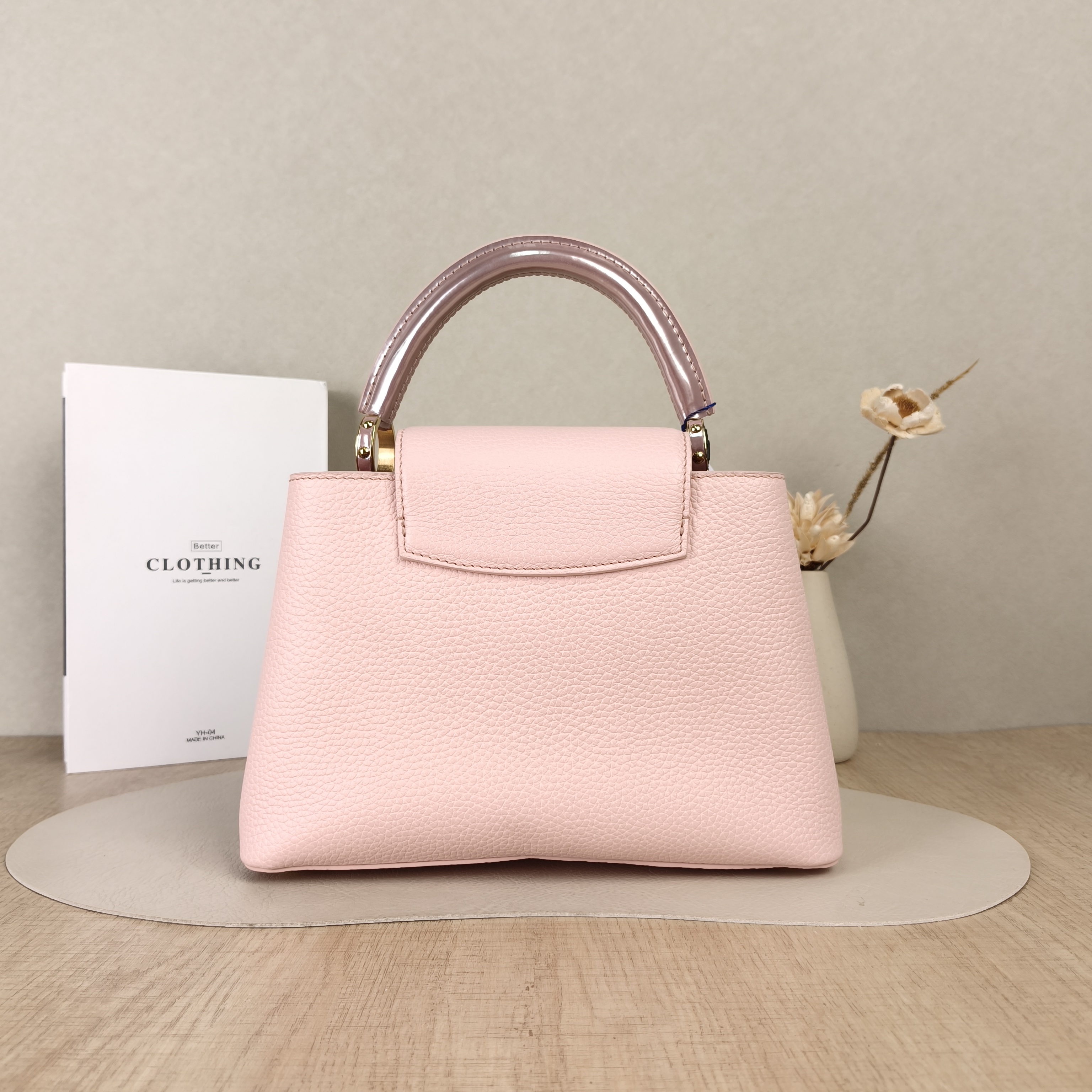Louis Vuitton Top Handle Bag Capucines Pink Calfskin BB27 × 9 × 17.5 cm — cover view 2 of 5