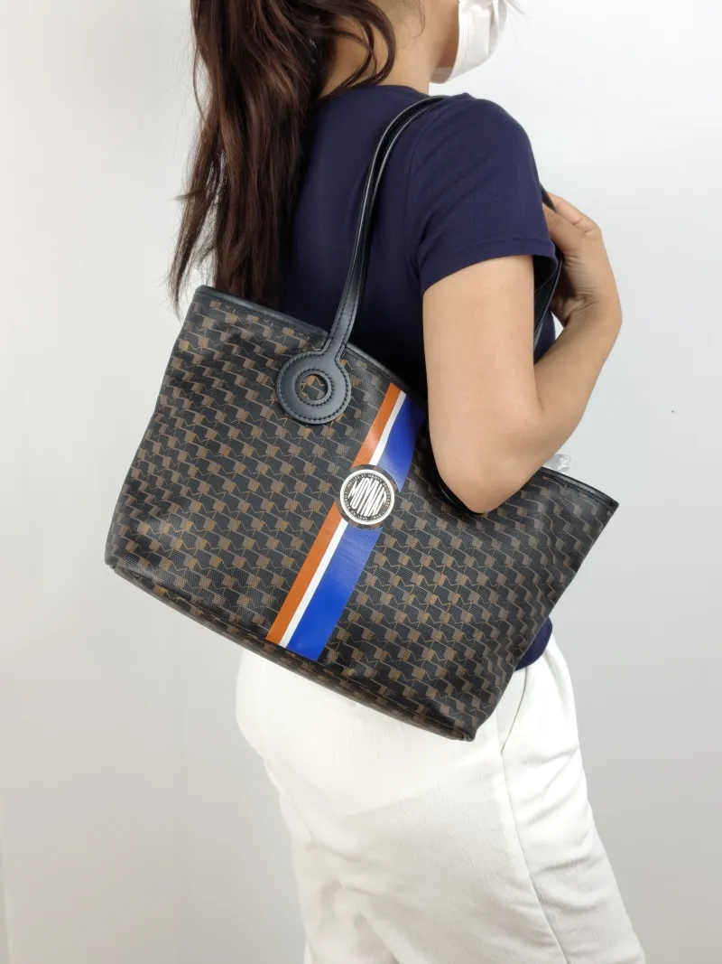 Moynat Shoulder Bag Monogram PVC Small 29 × 12 × 22 cm — on-model view 2 of 2