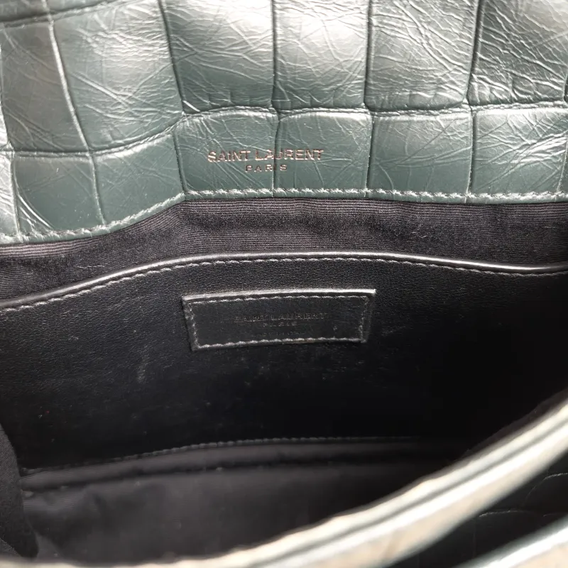 SAINT LAURENT Crossbody Bag Niki Green D Waxed Leather Small21 × 7.5 × 16 cm — detail view 11 of 12