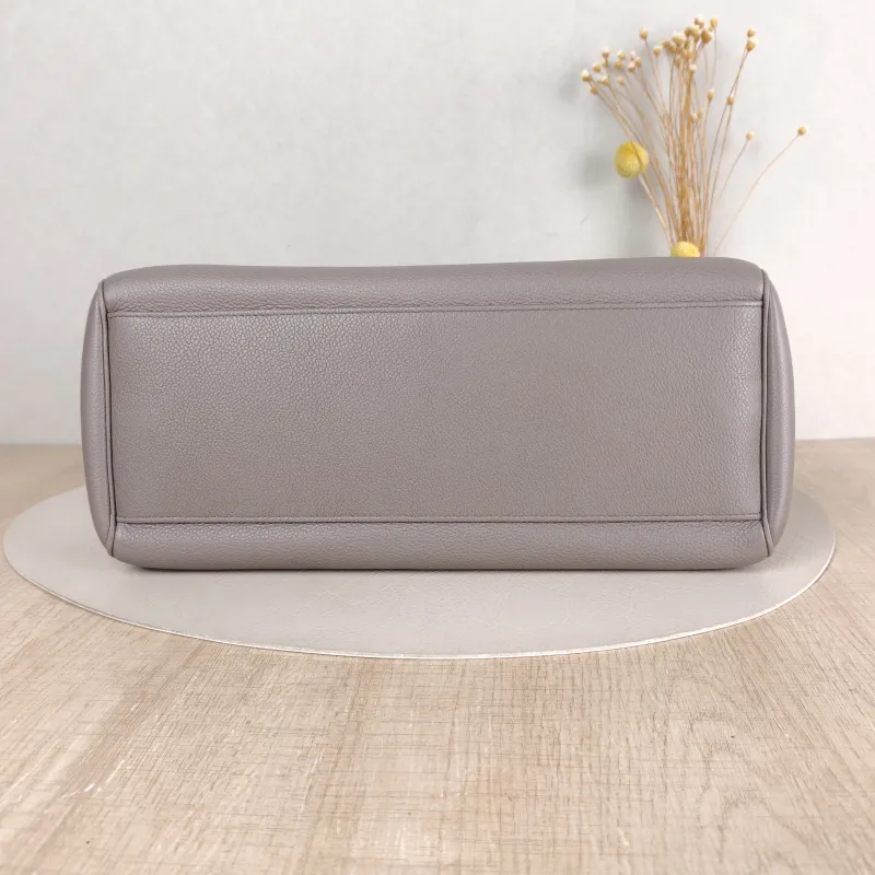 CELINE Shoulder Bag Soft 16Shoulder Bag Grey Calfskin Medium 32 × 15 × 24 cm — cover view 4 of 5