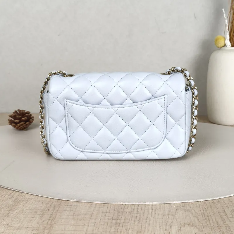 Chanel Crossbody Bag Classic Flap Large Mini CF Mini Collection Crossbody Bag Lambskinmini18 × 5 × 12 cm — cover view 5 of 6