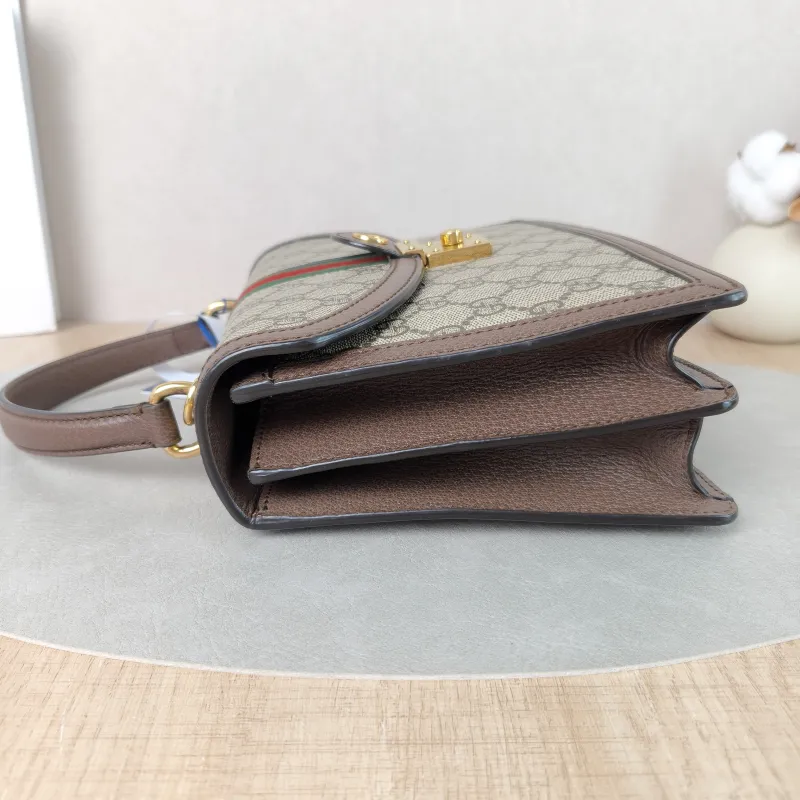 GUCCI Top Handle Bag Ophidia GG Messenger Bag Monogram PVC Medium25 × 7 × 17.5 cm — detail view 7 of 13