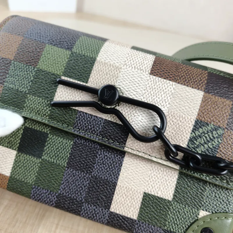 Louis Vuitton Crossbody Bag Steamer Box Green PVC Mini 18 × 6.5 × 11 cm — detail view 10 of 13