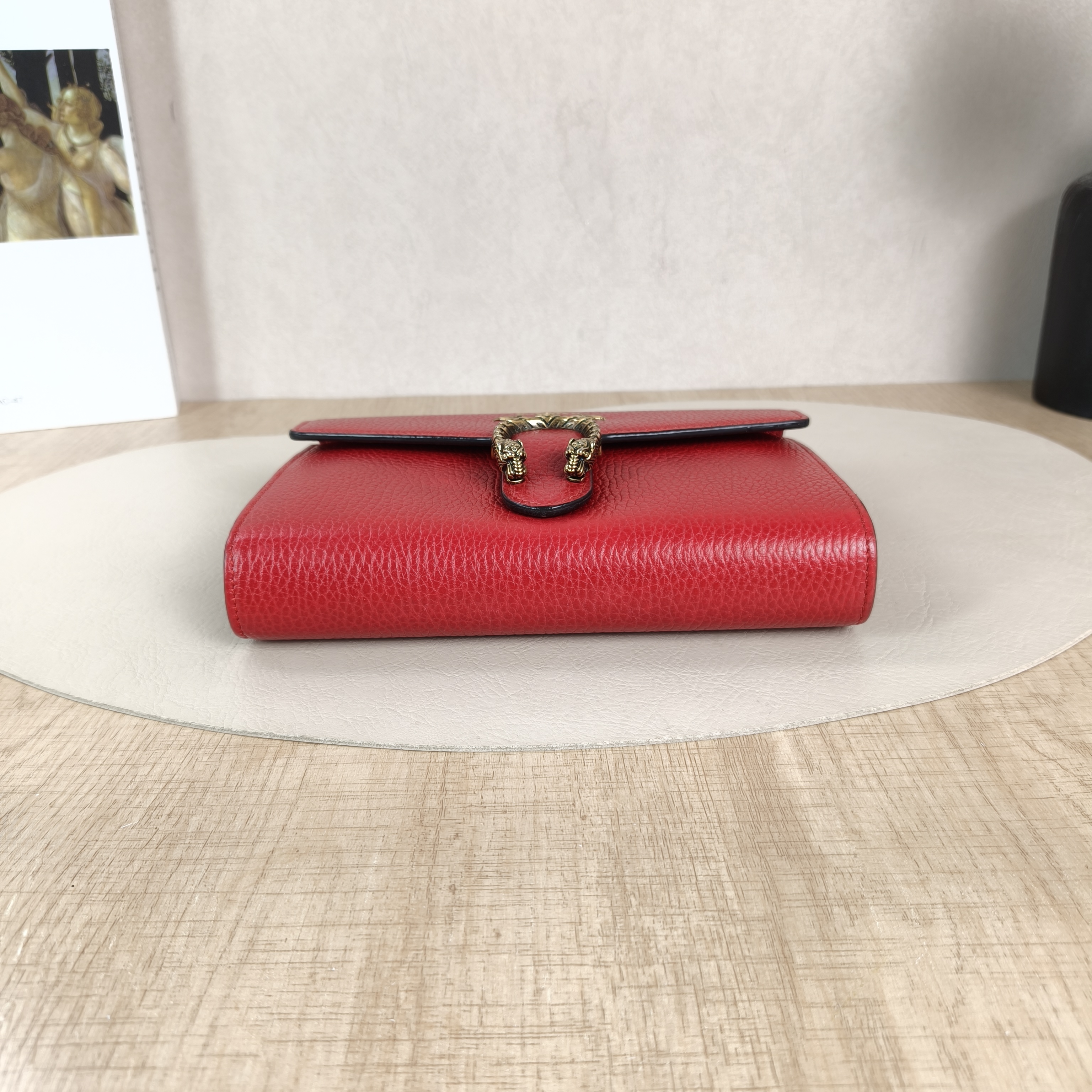 GUCCI Crossbody Bag Dionysus Collection Wallet woc Red Calfskinmini20 × 4 × 14 cm — cover view 5 of 5