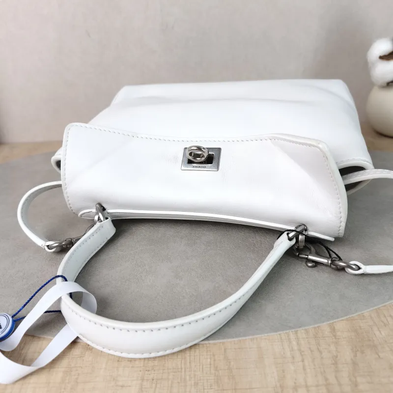BALENCIAGA Crossbody Bag RODEO White Calfskinmini23 × 10 × 17 cm — detail view 5 of 16