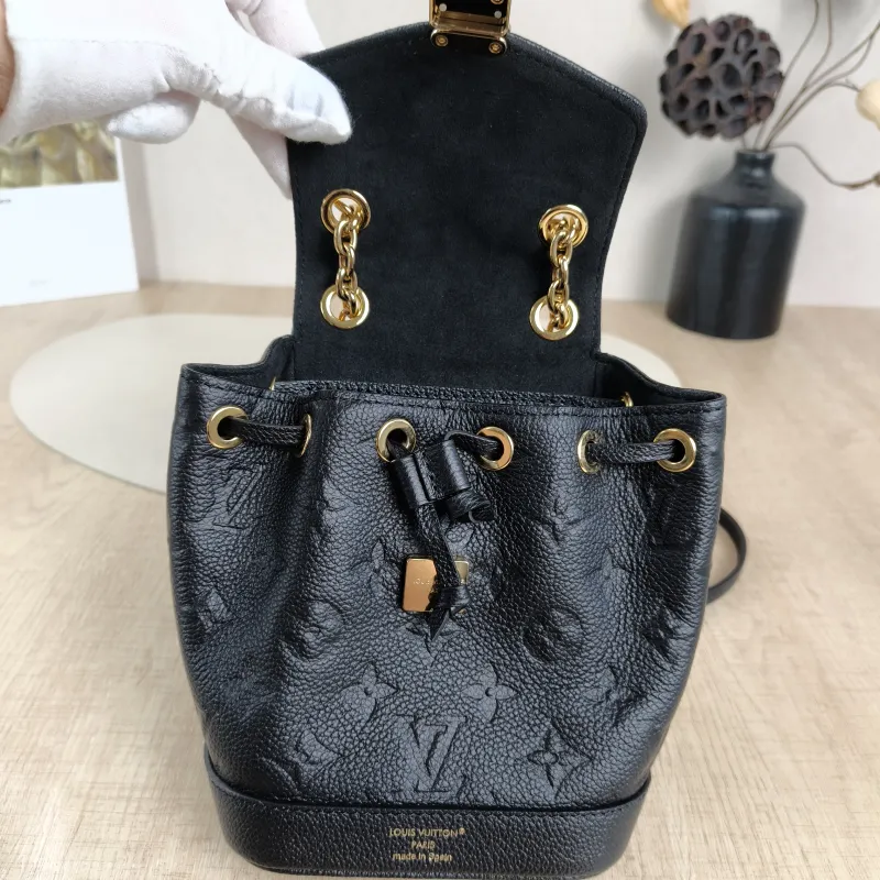 Louis Vuitton Backpack NANO NOÉ Backpack Black Calfskinnano15 × 10 × 19 cm — detail view 5 of 13