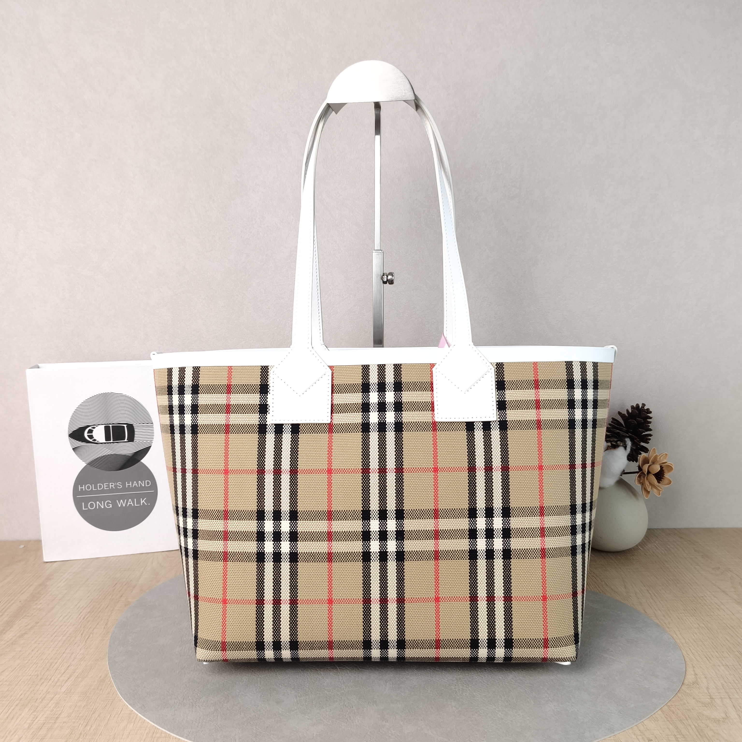 BURBERRY Top Handle Bag Tote Bag Colorblock Canvas One Size29 × 16 × 24 cm — cover view 4 of 5