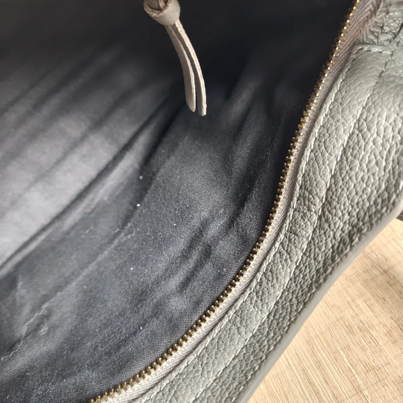 BALENCIAGA Crossbody Bag Classic City Grey Lambskin Mini 24 × 10 × 16 cm — detail view 9 of 11