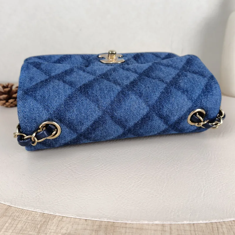 Chanel Crossbody Bag Classic Flap Large Mini CF Mini Blue mini20 × 6 × 12 cm — detail view 13 of 13