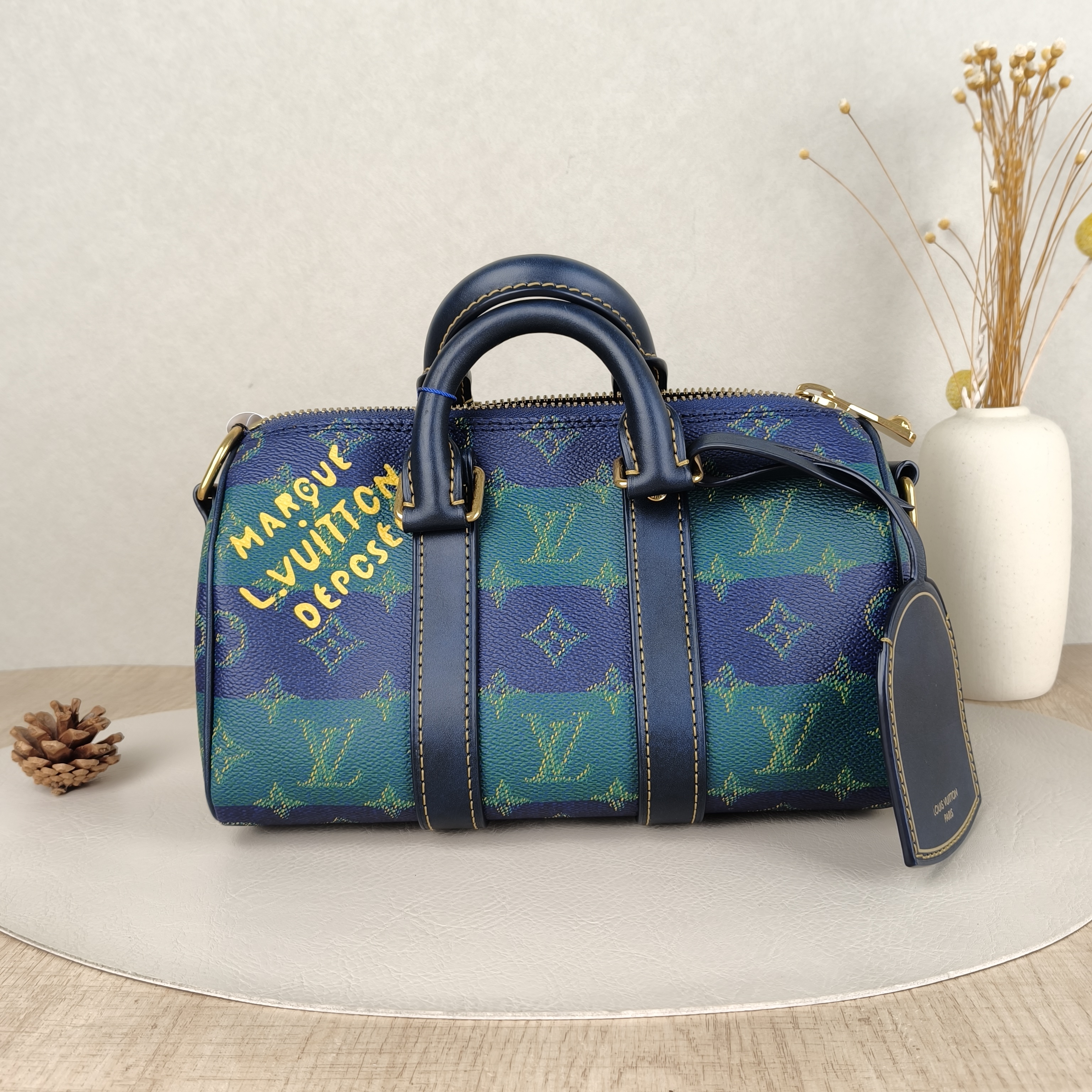 Louis Vuitton Crossbody Bag Keepall 25 PVC Medium25 × 11 × 15 cm
