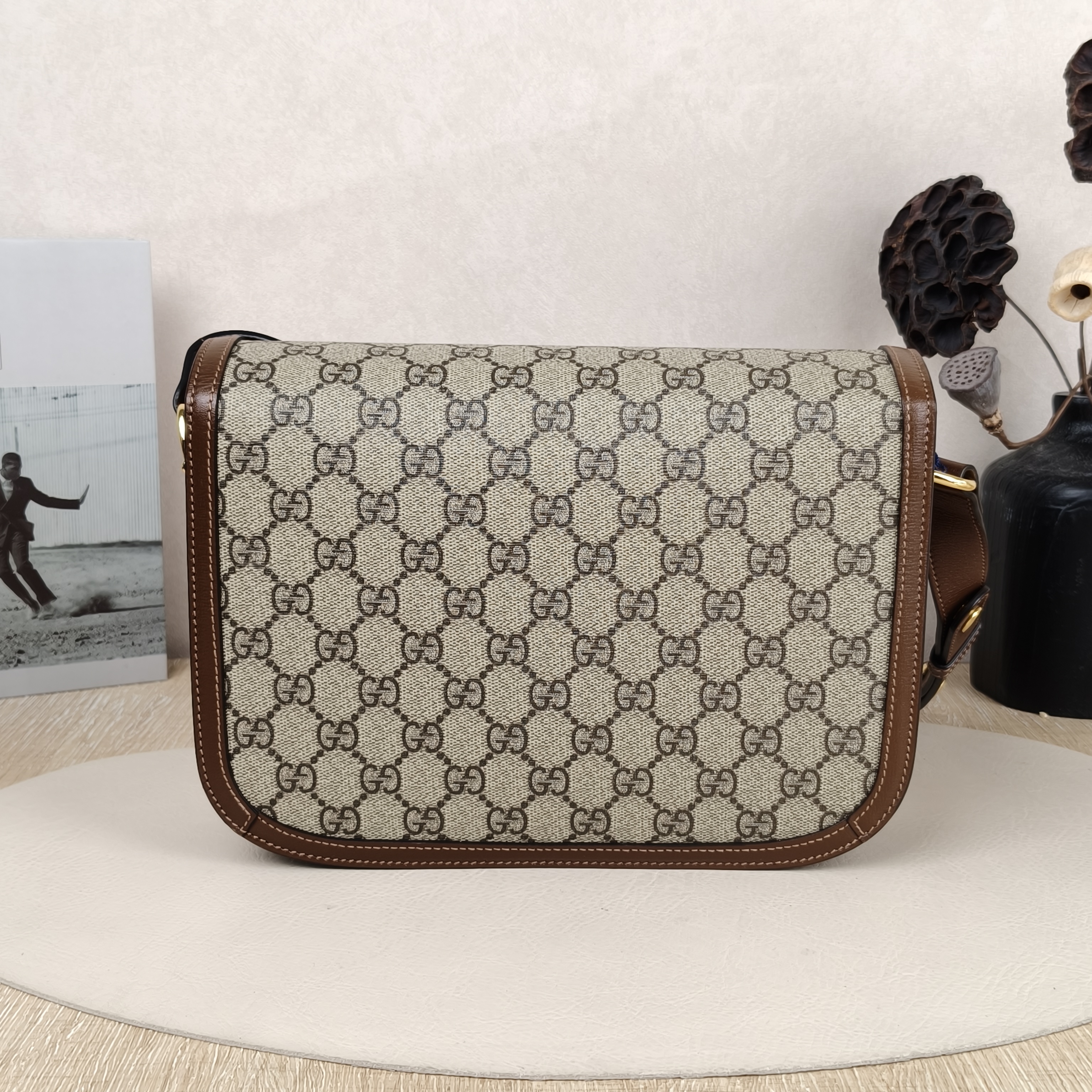 GUCCI horsebit1955Horsebit Medium Monogram PVC · Dust Bag · 25 × 8 × 18 cm — cover view 5 of 10