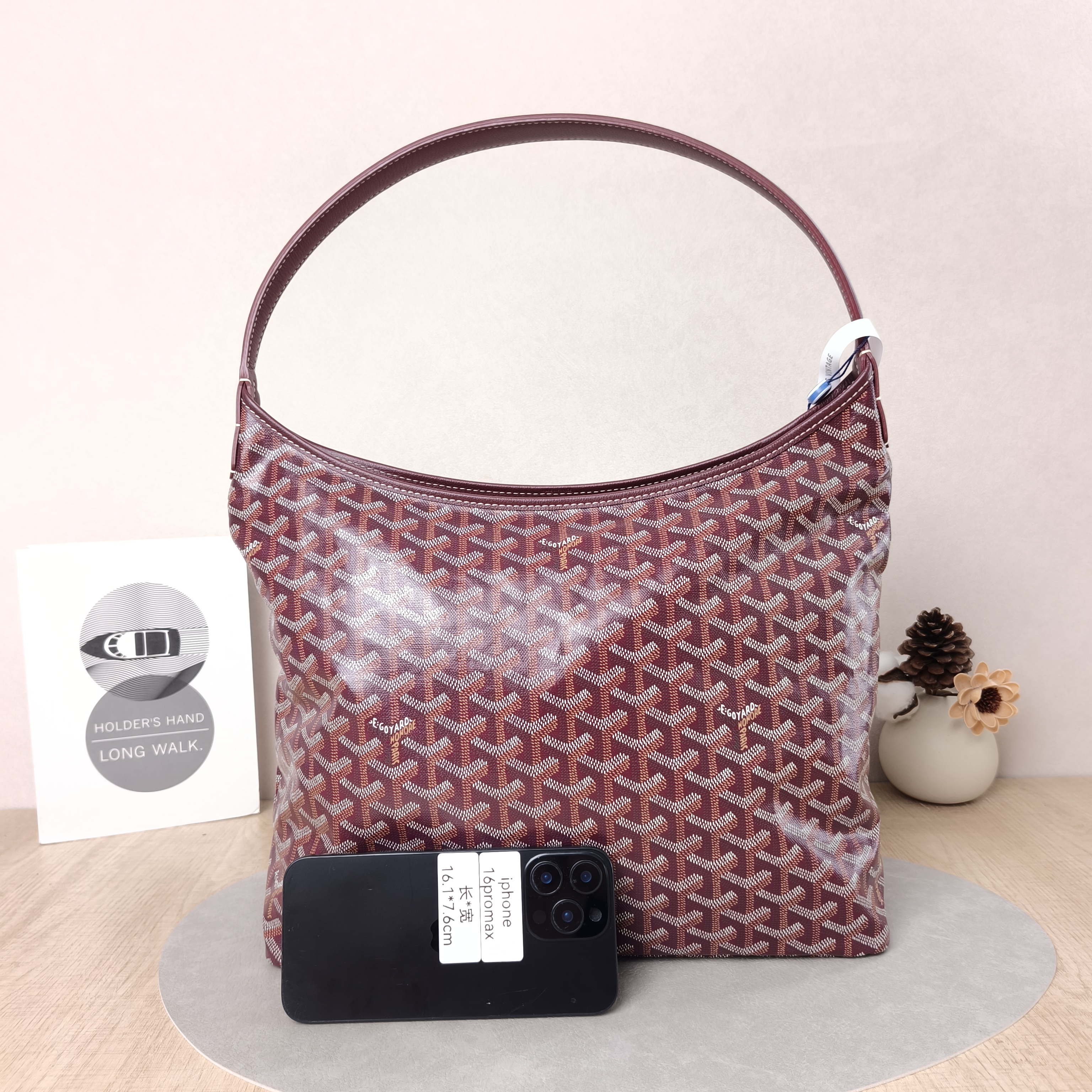 GOYARD Shoulder Bag Boheme Hobo Red PVC Small43 × 14 × 27 cm — cover view 3 of 6