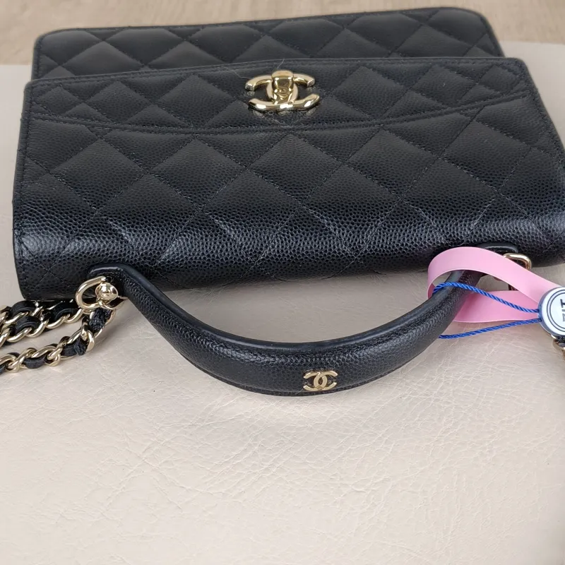 Chanel Backpack Backpack Black Grained Calfskin One Size18.2 × 5 × 14 cm — detail view 9 of 11