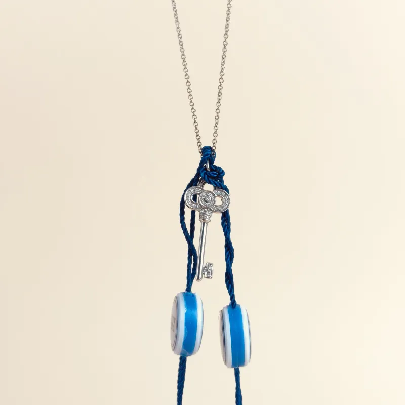 Tiffany&Co. Necklace Keys Collection Necklace Pendant White Gold18KW hite Gold Diamond One Size41cm