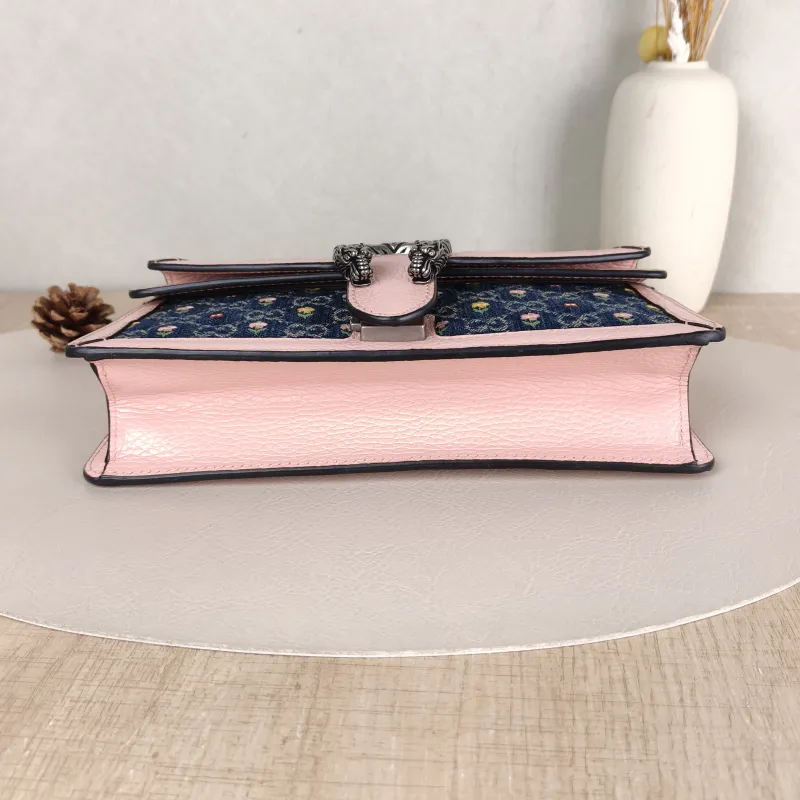 GUCCI Shoulder Bag Dionysus Embroidered Colorblock Small 25 × 7 × 13.5 cm — cover view 3 of 5