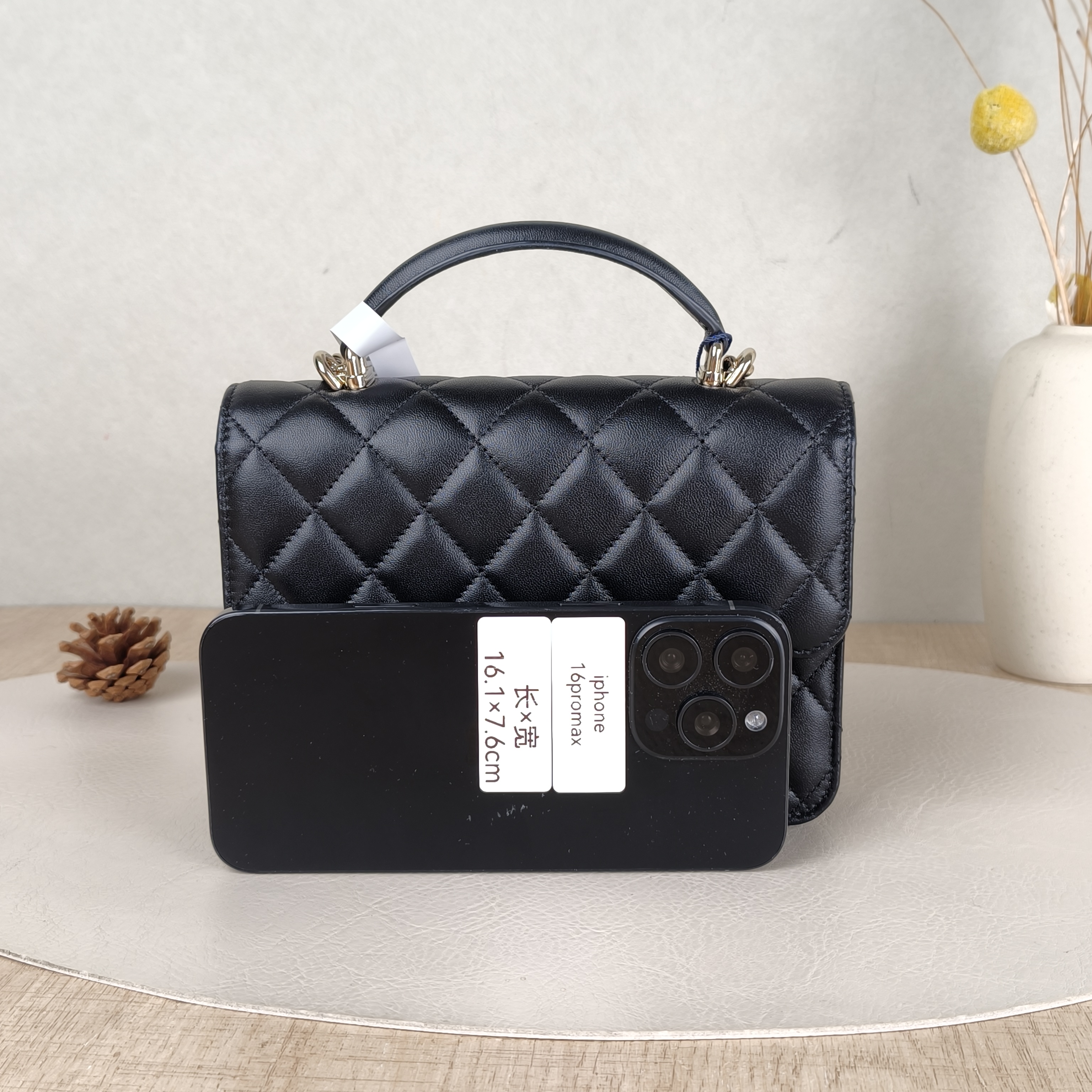 Chanel Backpack Backpack Black Lambskin One Size18.2 × 5 × 14 cm — cover view 5 of 6