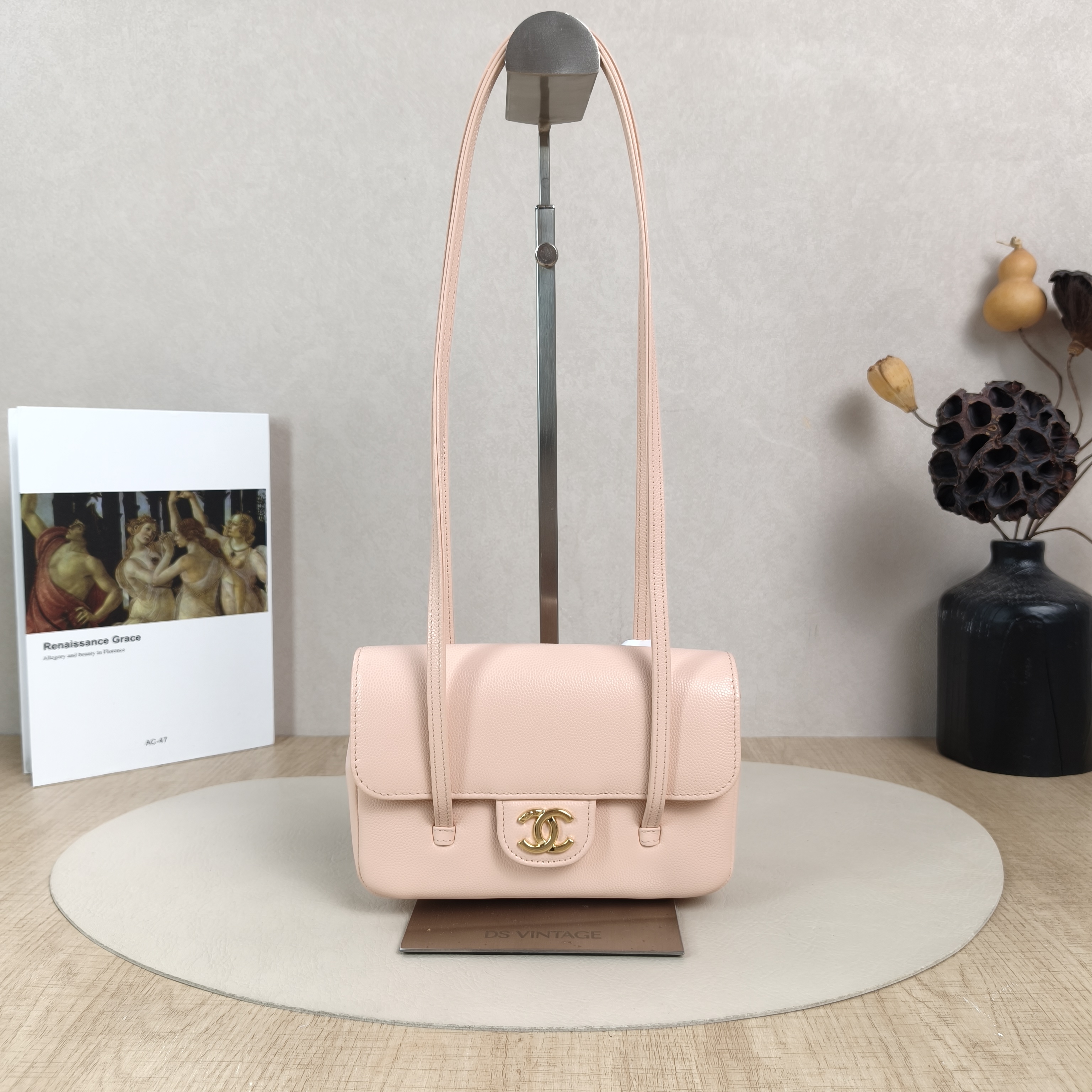 Chanel Shoulder Bag26p preppy coco Pink Grained Calfskinmini17 × 5 × 11.5 cm