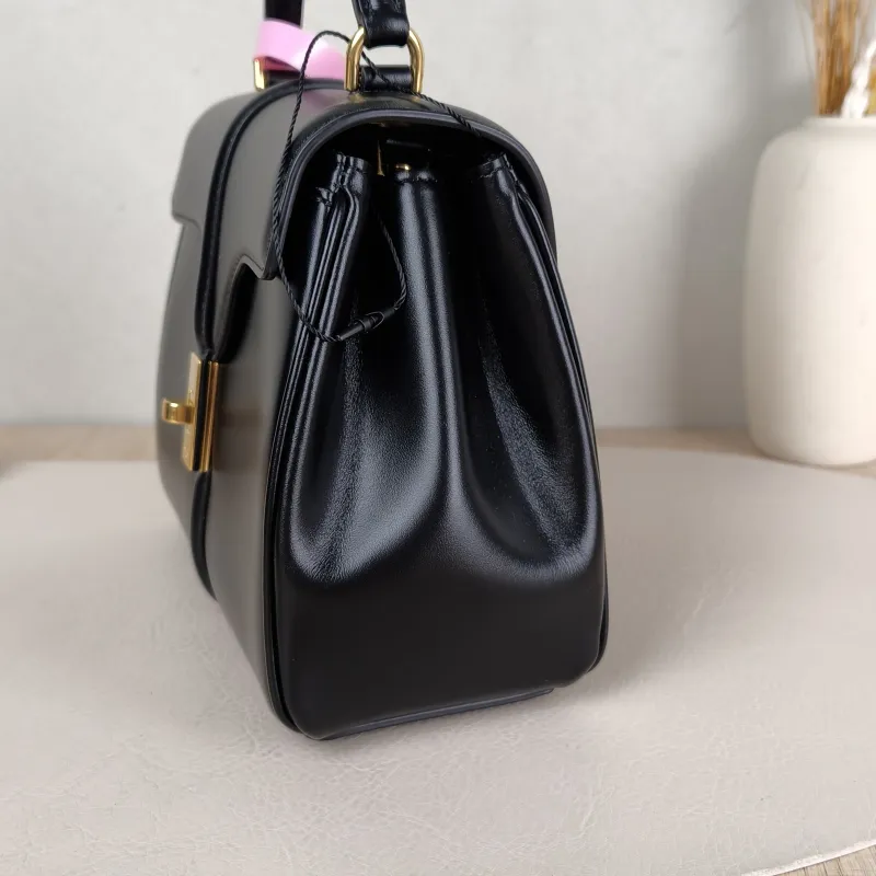 CELINE Crossbody Bag 16 Edition Black Calfskin Mini 17.5 × 7 × 14 cm — detail view 12 of 14