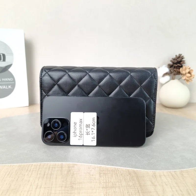 Chanel Crossbody Bag CF WOC Black Lambskin Mini 19.2 × 3.5 × 12.3 cm — cover view 2 of 5