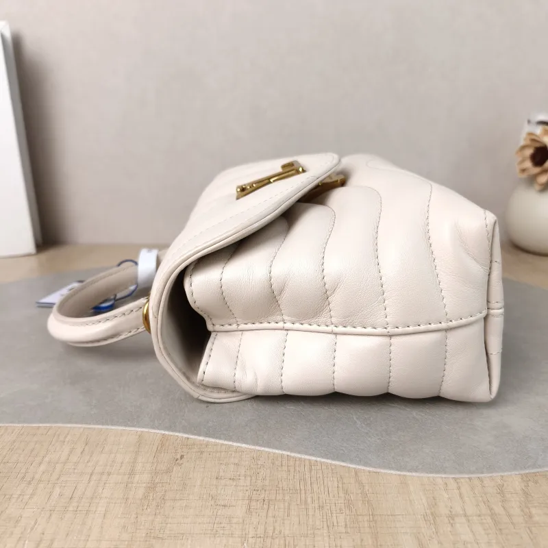Louis Vuitton Crossbody Bag New Wave Hold Me Top Handle Bag White Calfskin One Size 23 × 10 × 15 cm — detail view 13 of 13