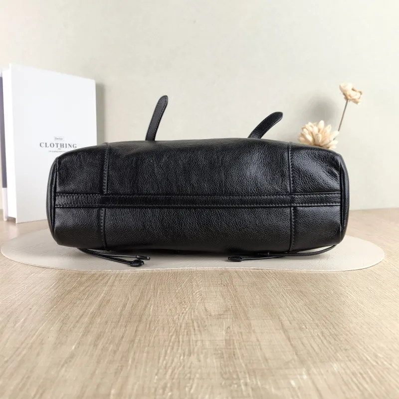 PRADA Shoulder Bag Karin Tote Bag Black Calfskin Medium 32 × 10.5 × 17.5 cm — cover view 4 of 5