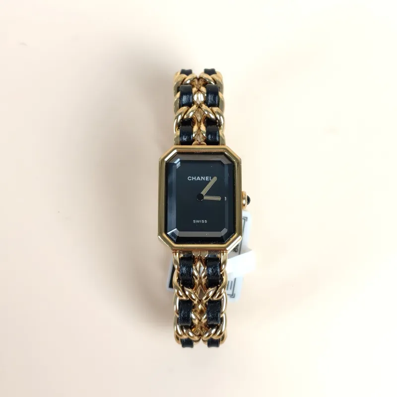 Chanel Watch Première Édition Originale Black with Gold-Tone Hardware Black with Gold-Tone Hardware One Size 26.1mm x 20mm 16cm