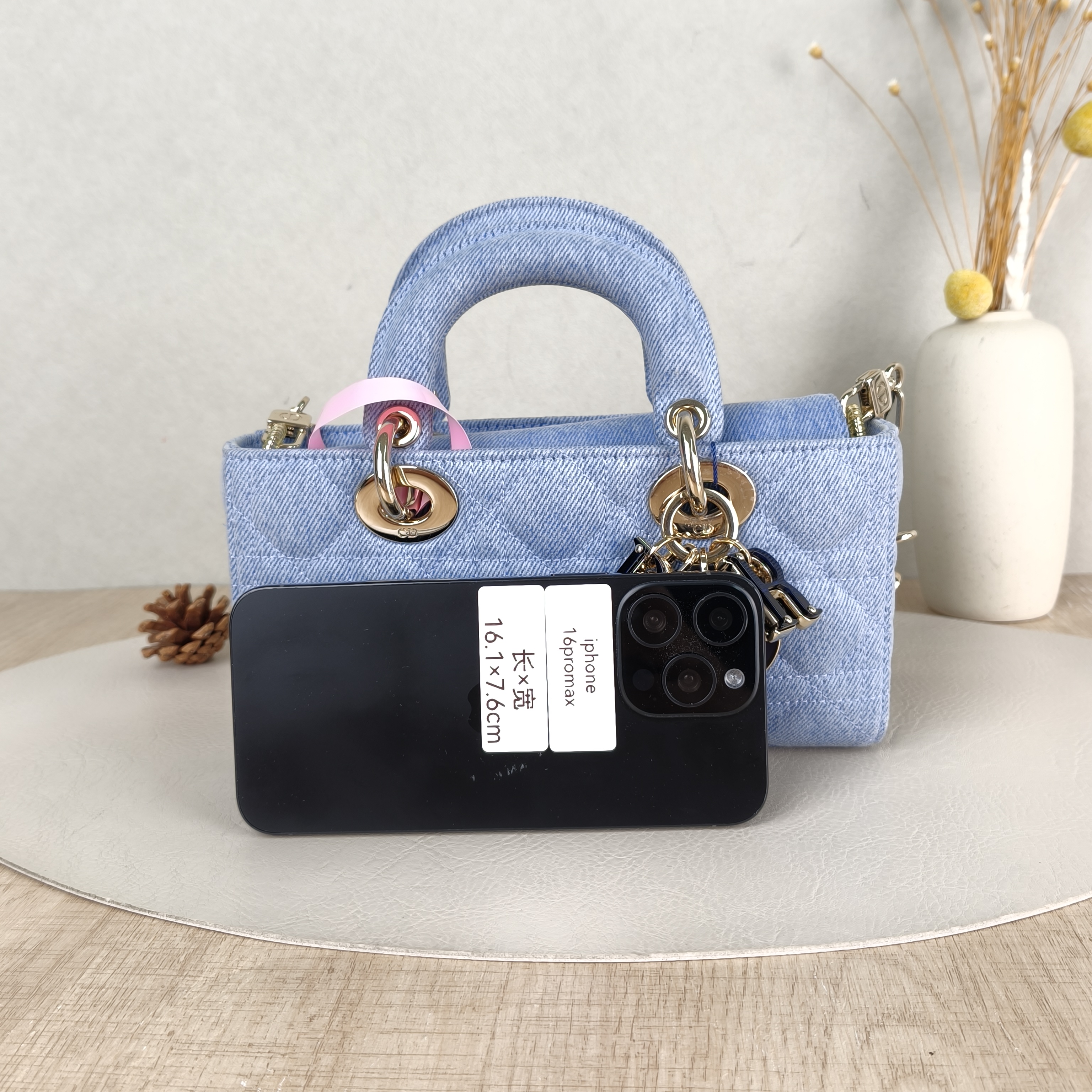 DIOR Top Handle Bag Lady D-Joy Blue Small22 × 6 × 11 cm — cover view 5 of 5